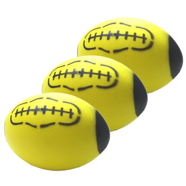 Foam rugby bal 24 cm - 3x - sport ballen - American football - schuimrubber