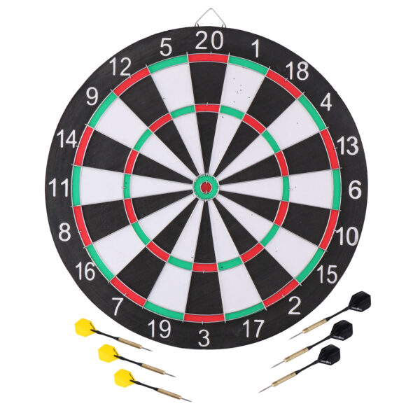 Darbord - inclusief 6x dartpijlen - D42 cm - dart set