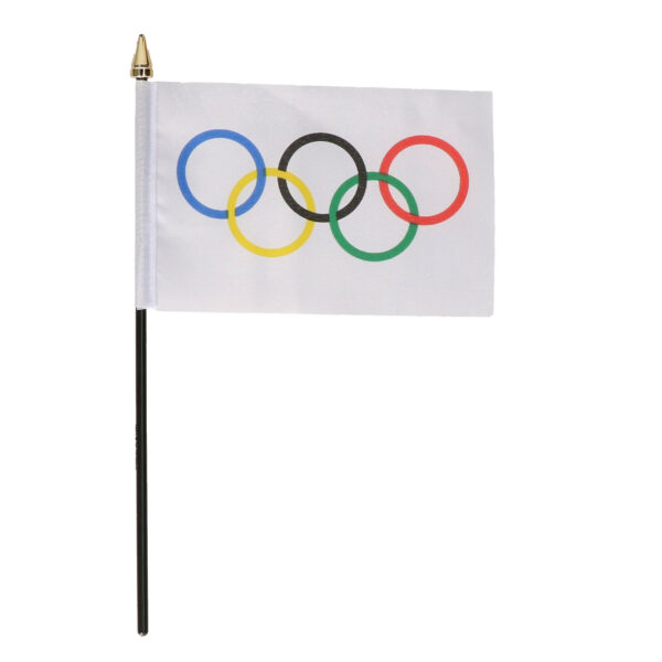 Olympisch luxe zwaaivlaggetje polyester