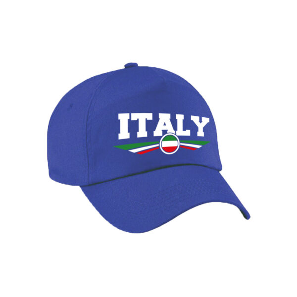 Italie / Italy landen pet / baseball cap blauw voor kinderen