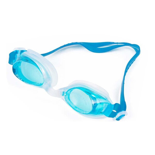 Benson Zwembril - Lichtblauw - Siliconen - Met Oordopjes - verstelbaar