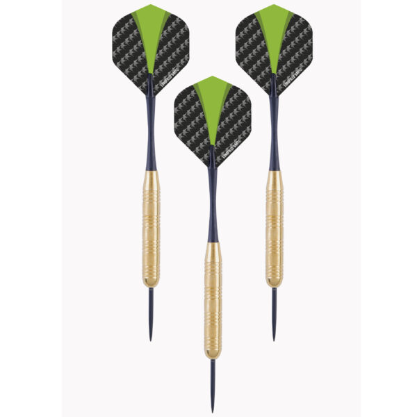 Set van 3 dartpijlen - Longfield darts brass - 24 grams - Darten/darts - sport artikelen - pijltjes