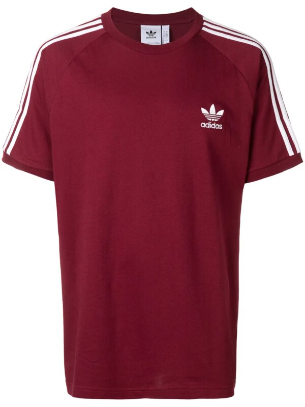 adidas t-shirt à logo poitrine brodé - Rouge