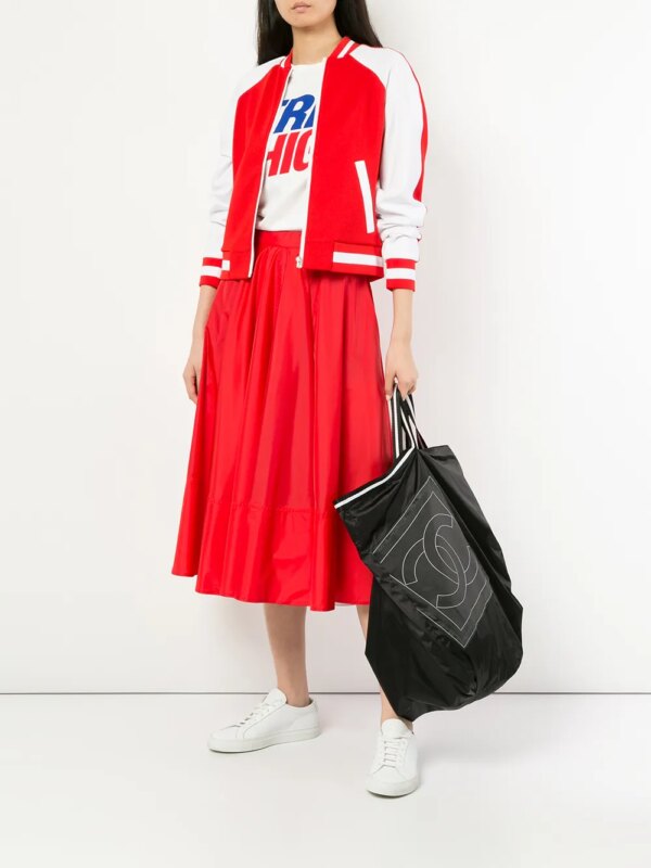 CHANEL Pre-Owned Sport Lijn Jumbo XL schouder draagtas - Zwart