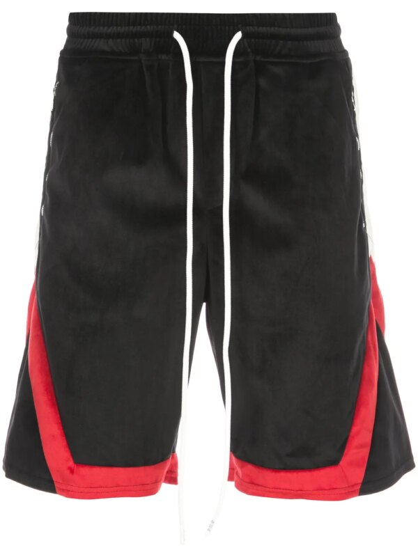 God's Masterful Children retro track shorts - Noir
