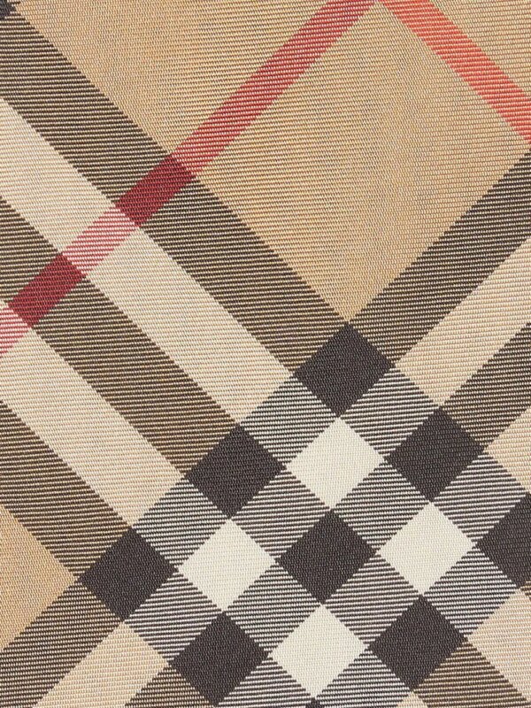 Burberry Geruite zijden stropdas - Bruin