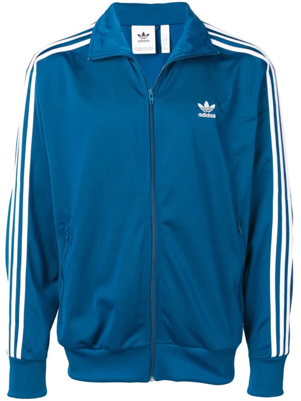 adidas veste zippée à logo - Bleu