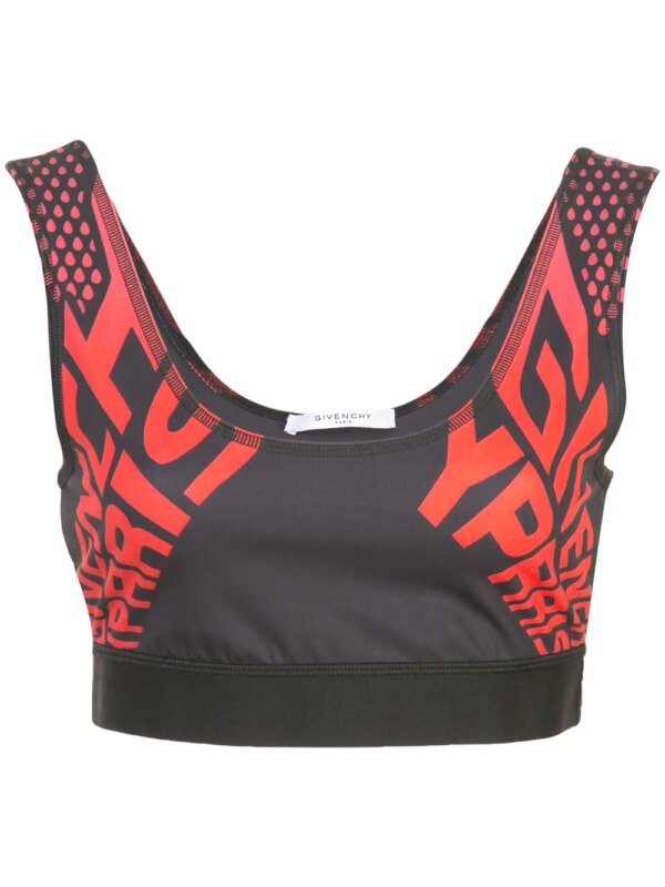Givenchy brassière de sport à logo - Noir