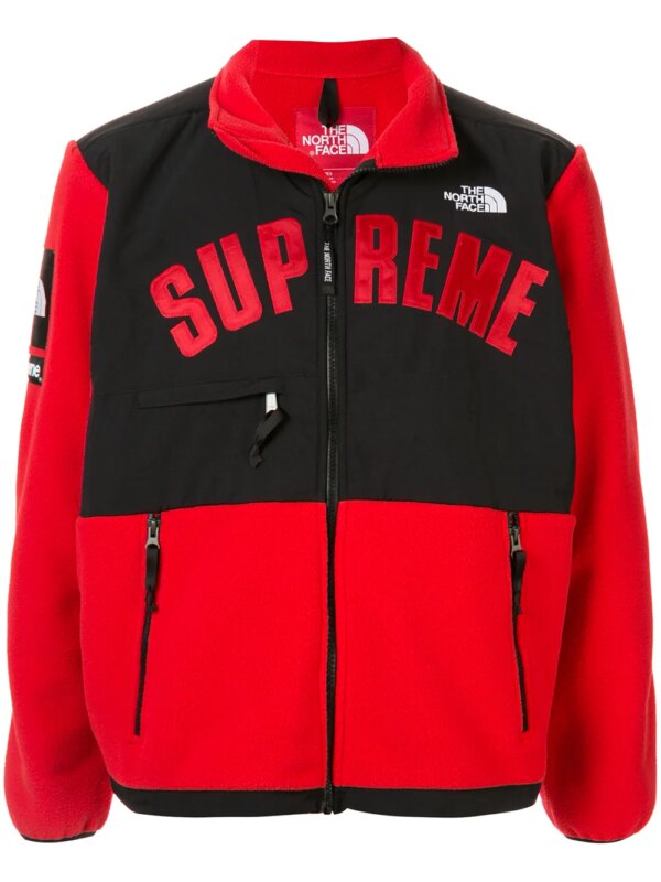 Supreme x The North Face arc logo denali fleece - Rouge