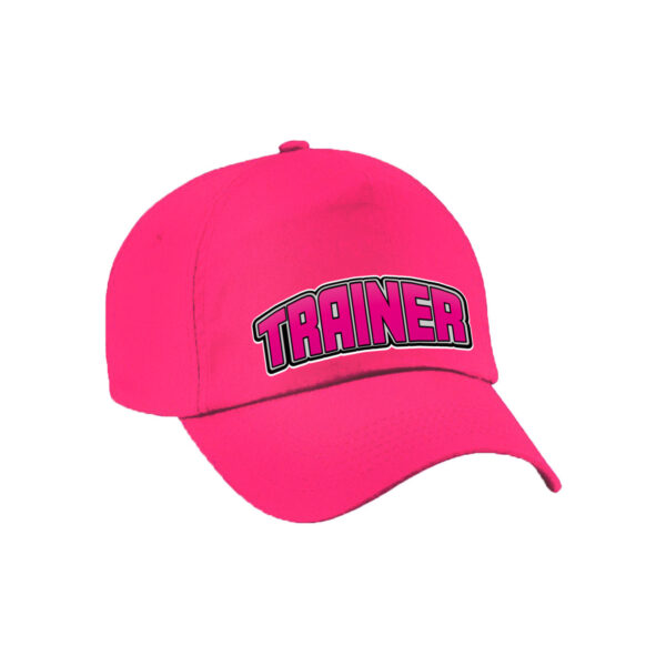 Cadeau pet/cap voor volwassenen - trainer - roze - geweldige coach - sport
