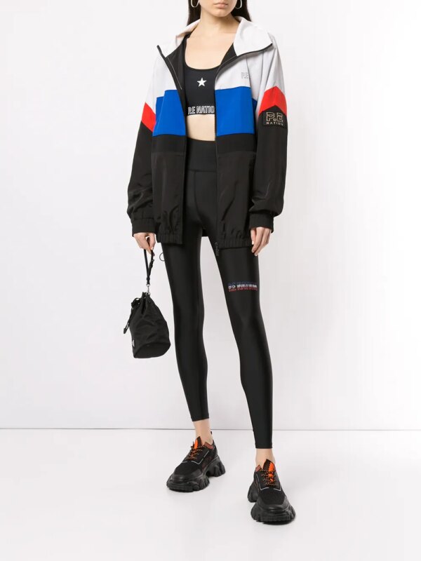 P.E Nation Sport-bh met racer rug - Zwart