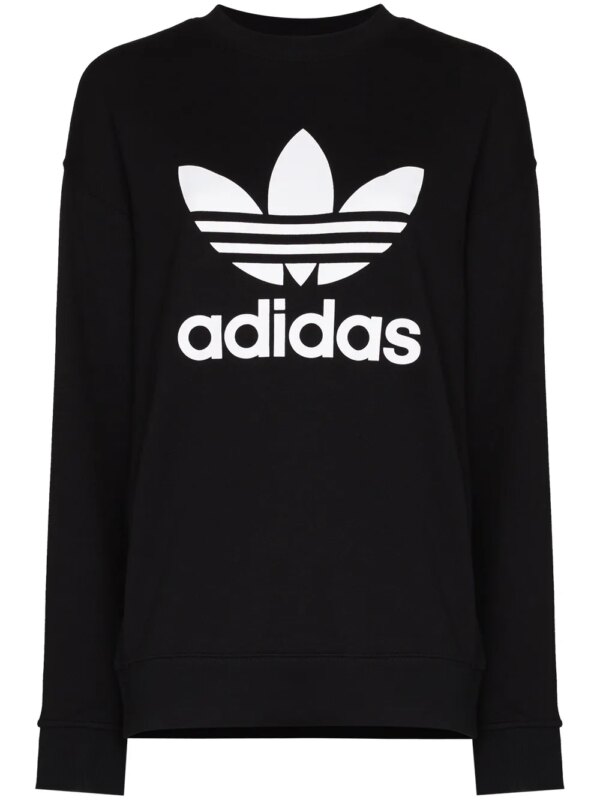 adidas sweat à logo imprimé - Noir