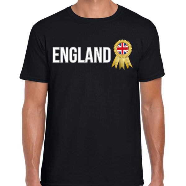 Bellatio Decorations Verkleed shirt voor heren - England - zwart - supporter - themafeest - UK