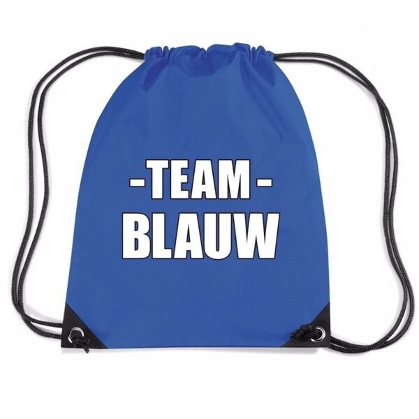 Team blauw rugtas voor sportdag