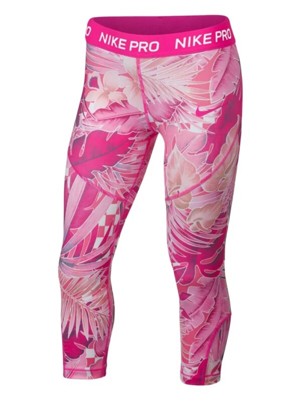 Nike legging à fleurs - Rose