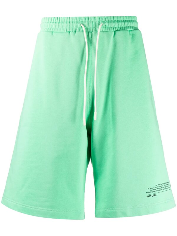 MSGM short à logo imprimé - Vert