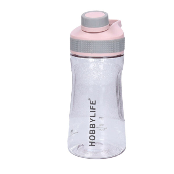 B-Home Waterfles / drinkfles / sportfles Aquamania - lichtroze - 530 ml - kunststof - bpa vrij
