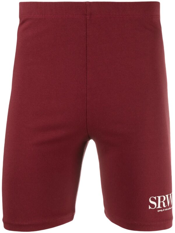 Sporty & Rich short à coupe stretch - Rouge