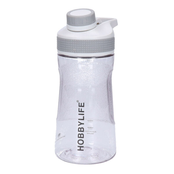 B-Home Waterfles / drinkfles / sportfles Aquamania - lichtgrijs - 530 ml - kunststof - bpa vrij