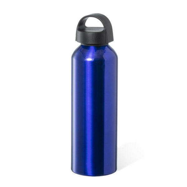 Bellatio Design Waterfles/drinkfles - blauw - aluminium - 800 ml