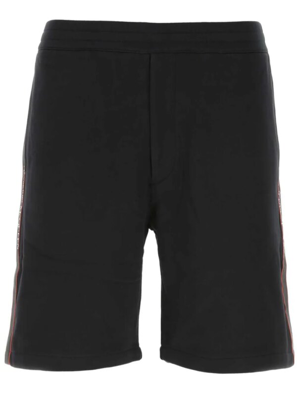Alexander McQueen pantalon de jogging à bande logo - Noir