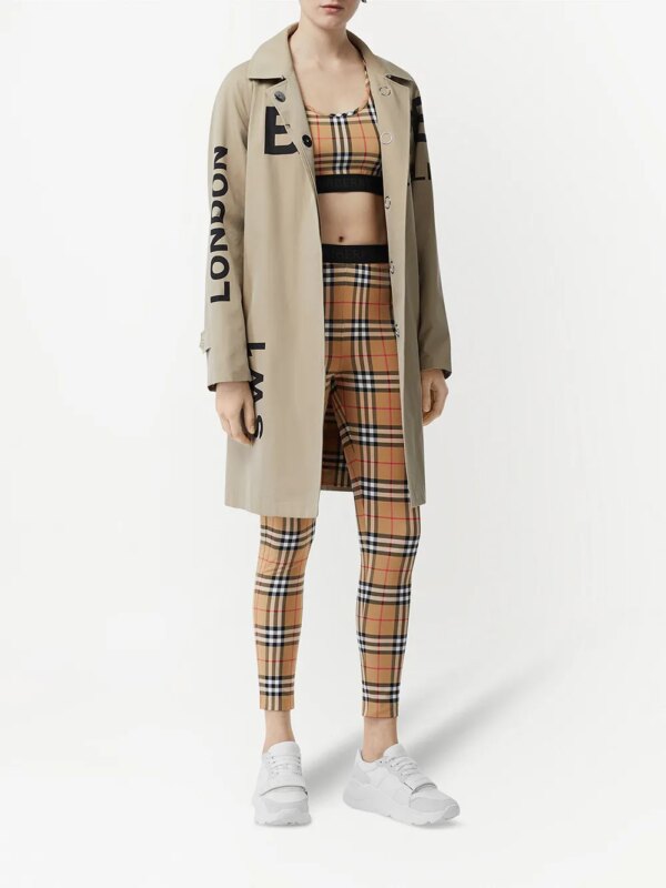 Burberry Sport-bh met vintage ruit - Bruin