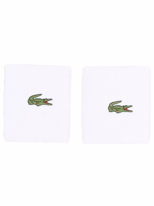 Lacoste bracelet éponge à logo - Blanc