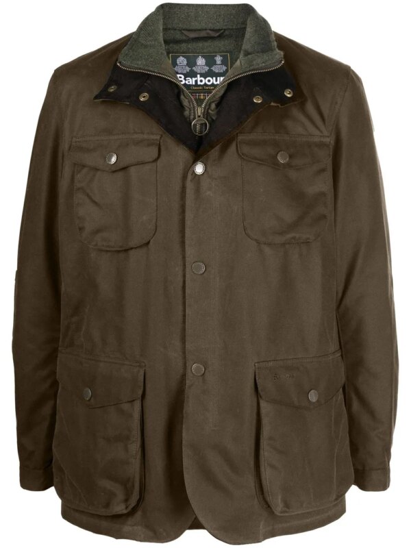 Barbour veste Ogston à effet ciré - Vert