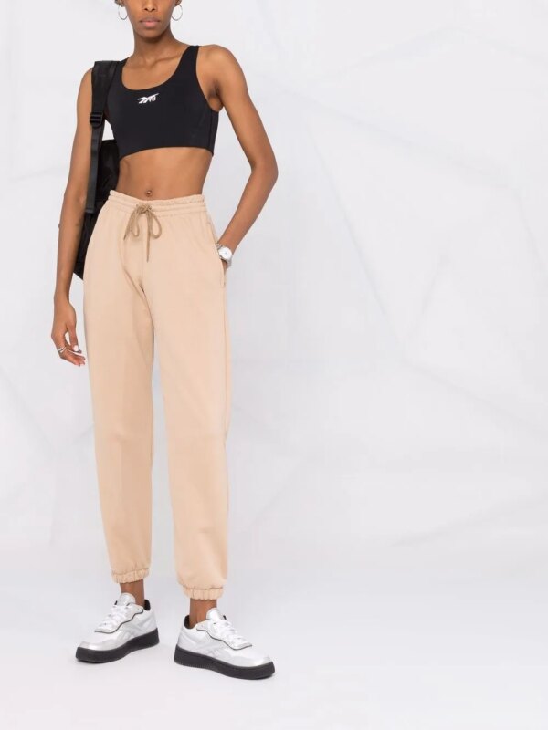 Reebok Sport-bh met logoprint - Zwart