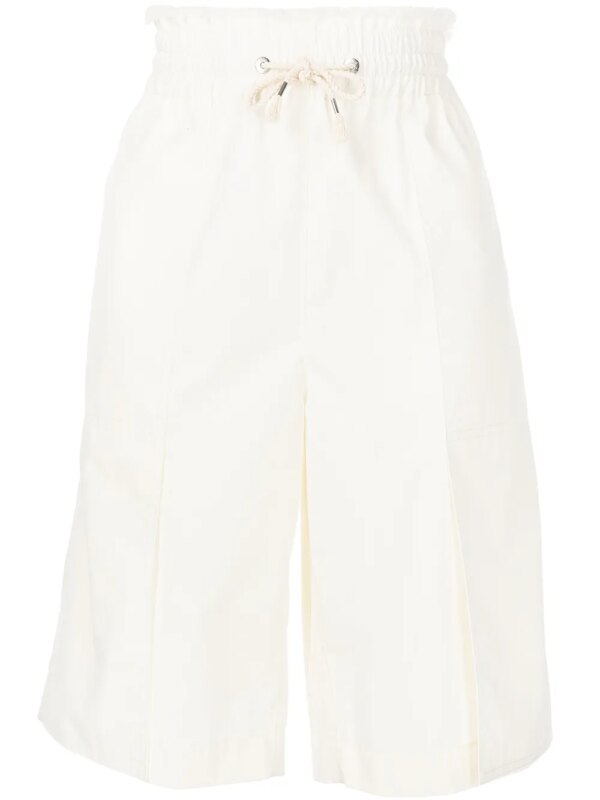 Dion Lee short de sport à lien de resserrage - Blanc