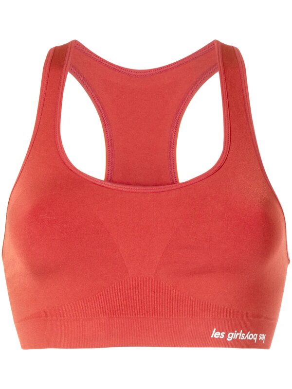 Les Girls Les Boys brassière de sport crop - Rouge