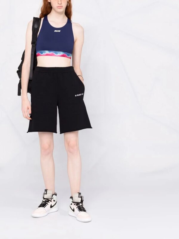 MSGM Sport-bh met tie-dye print - Blauw