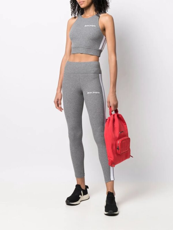 Palm Angels Sport-bh met logoprint - Grijs