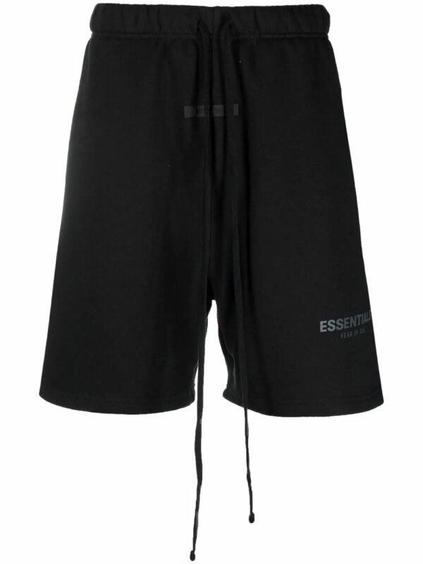 FEAR OF GOD ESSENTIALS short de sport à lien de resserrage - Noir