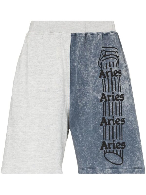 Aries short de sport à design colour block - Bleu