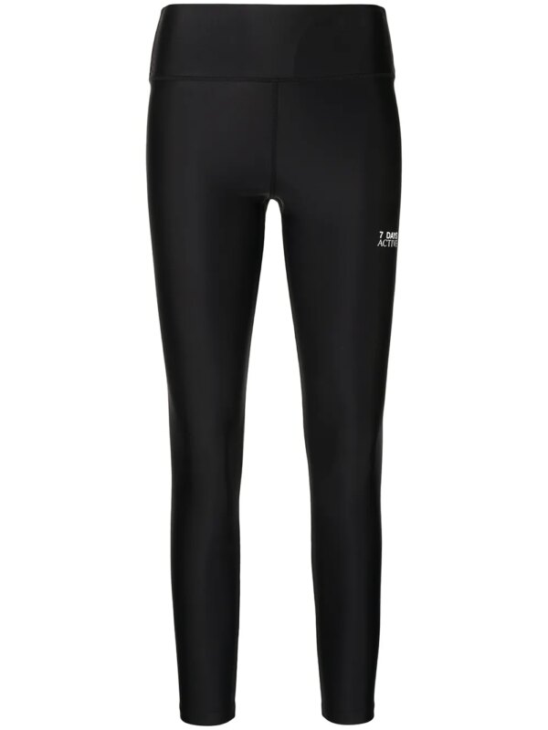 7 DAYS Active legging KK à logo imprimé - Noir