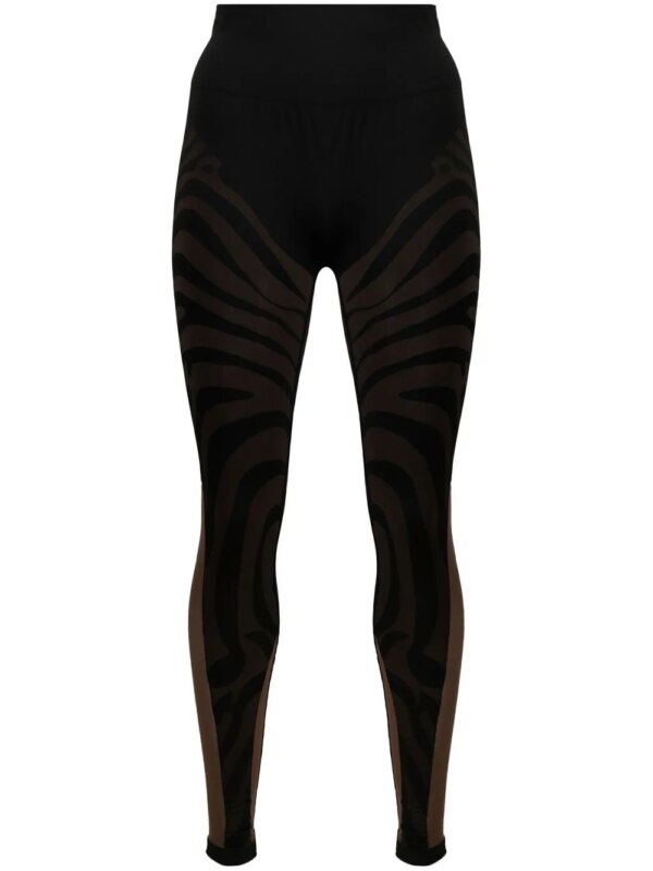 Wolford x GCDS legging Elegant Animalier - Noir