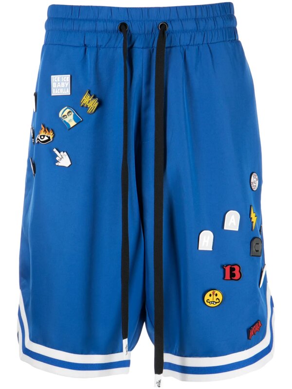 Haculla short de sport à détails de pins - Bleu