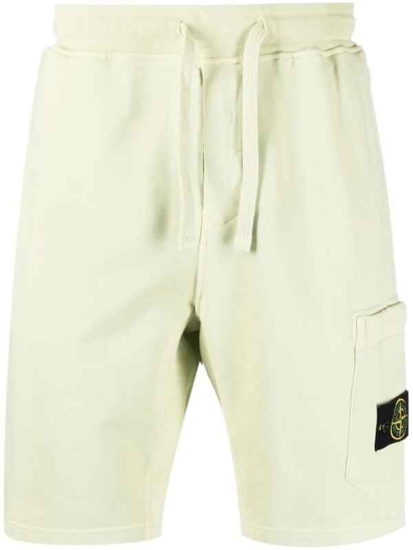Stone Island short de sport à motif Compass - Vert
