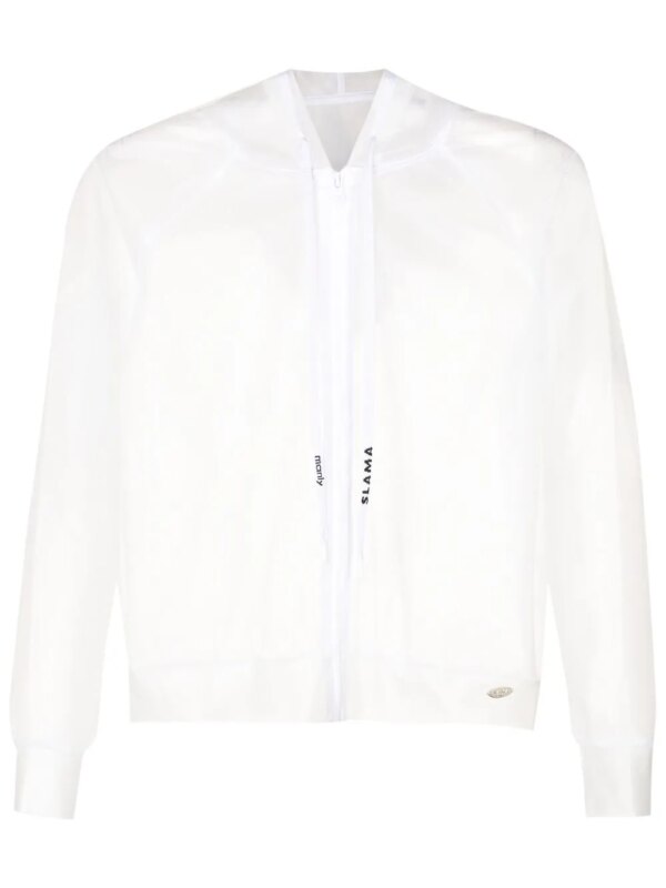 AMIR SLAMA GYM veste légère à effet de transparence - Blanc