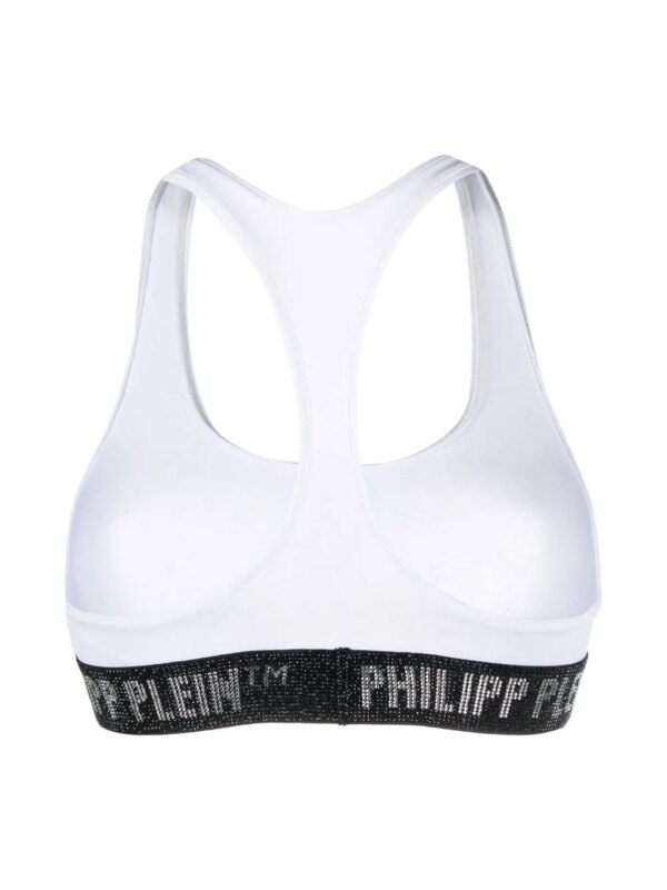 Philipp Plein Sport-bh met logo - Wit