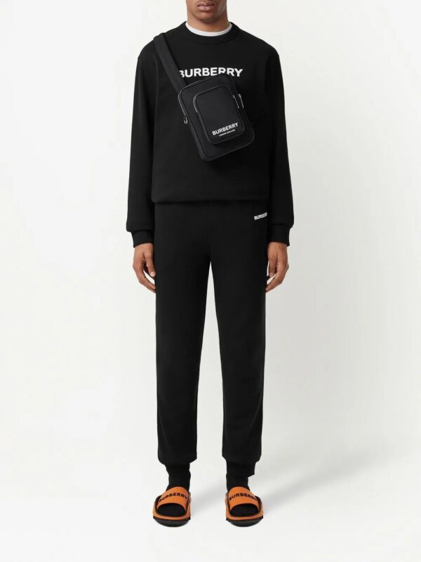 Burberry Trainingsbroek met logoprint - Zwart