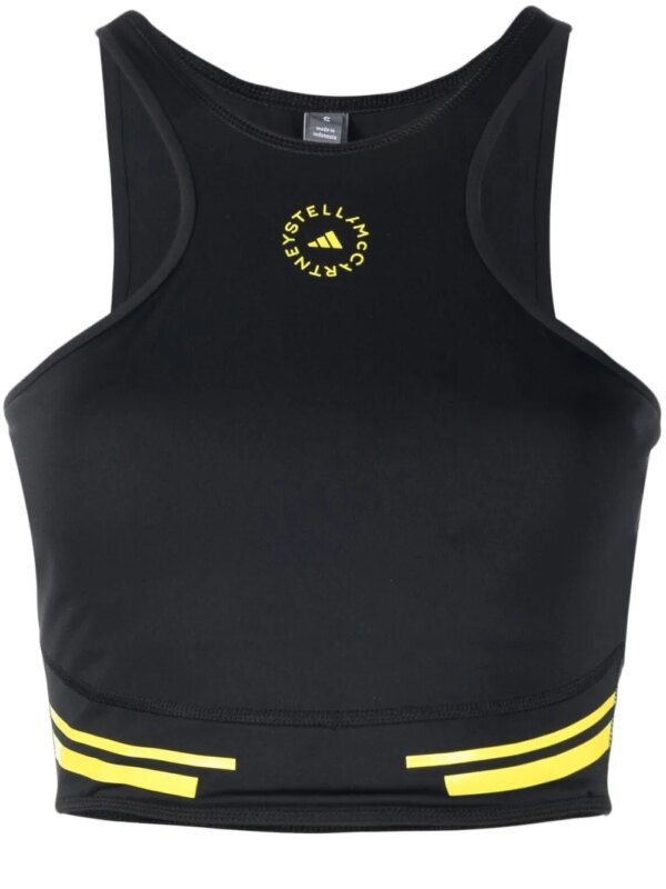 adidas by Stella McCartney haut TruePace crop - Noir