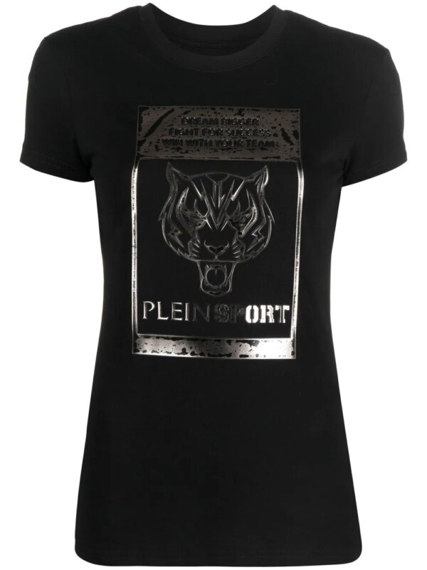 Plein Sport t-shirt Sexy Pure à logo - Noir