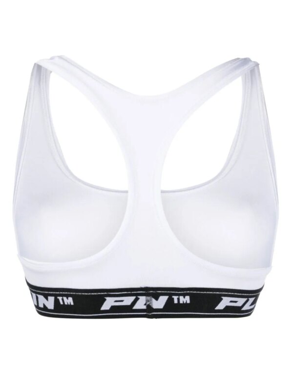 Philipp Plein Sport-bh met logo - Wit