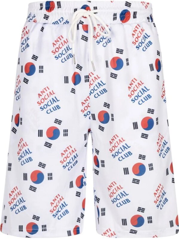 Anti Social Social Club x Case Study short de sport à logo imprimé - Blanc