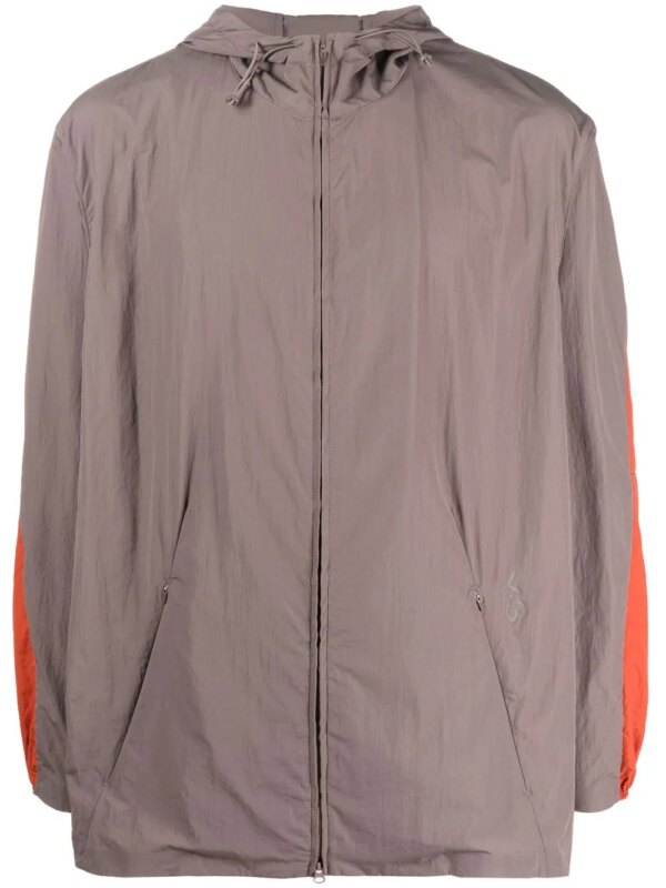 Y-3 veste colour block à capuche - Gris