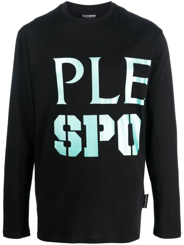 Plein Sport t-shirt à logo imprimé - Noir