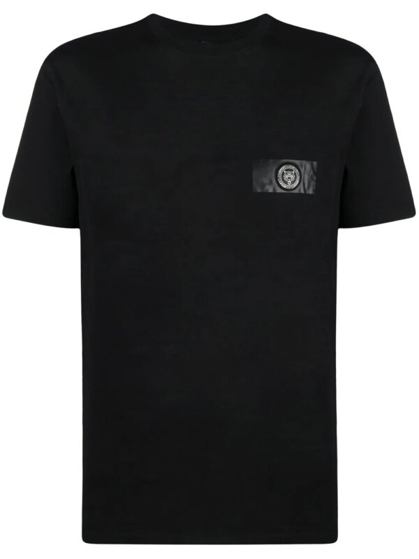 Plein Sport t-shirt à patch logo - Noir