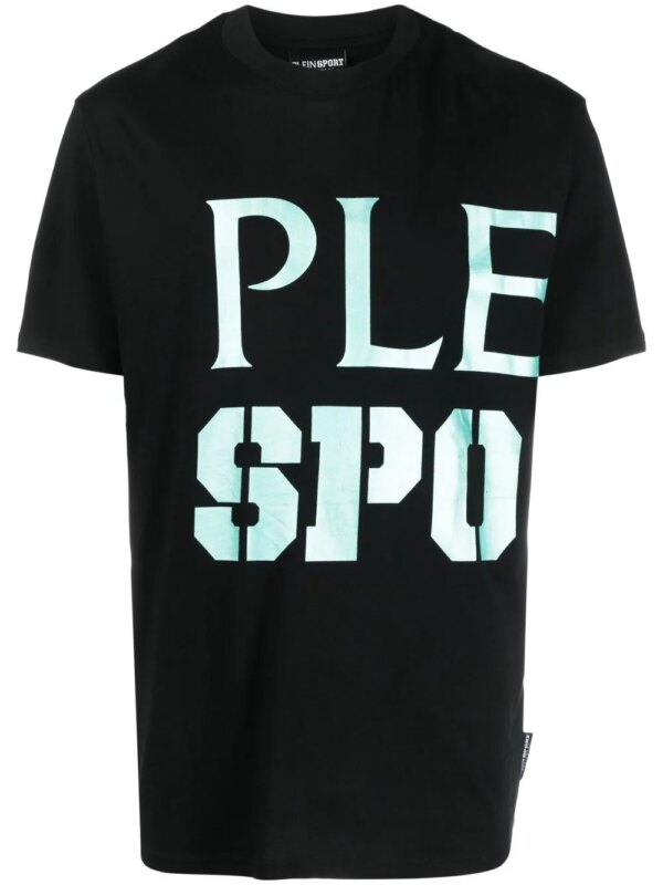 Plein Sport t-shirt à logo imprimé - Noir